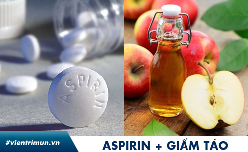 aspirin trị mụn bọc