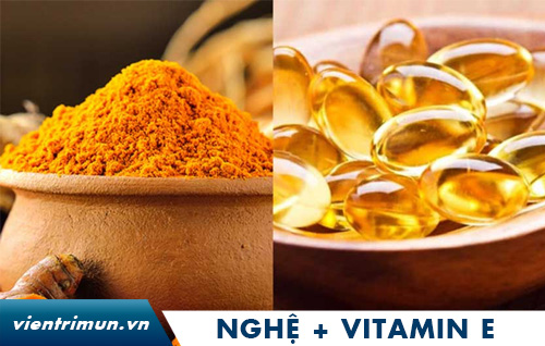 mặt nạ bột nghệ và vitamin e 