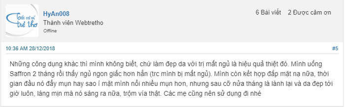 nhụy hoa nghệ tây có tác dụng gì 